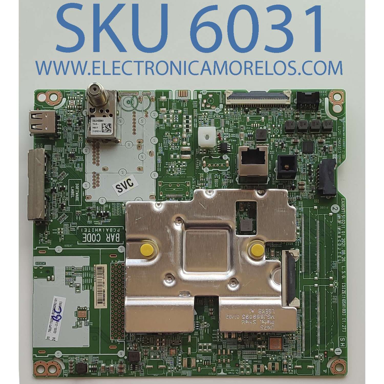 MAIN PARA TV LG / NUMERO DE PARTE EBU66392101 / EAX69715102(1.0) / PANEL NC700DQE-VSHX7 / DISPLAY JE695R3HD57 / MODELO 70UP7070PUE.BUSMLKR	